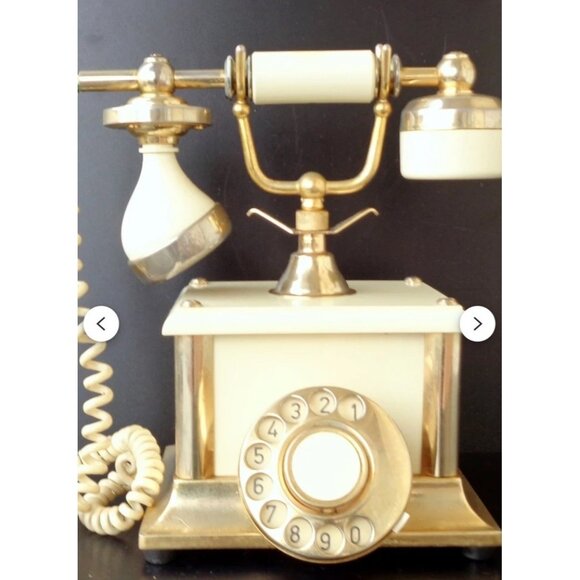 Antique Rotary Telephone Made In Italy French Style Princess Provincial Vintage - Picture 1 of 4